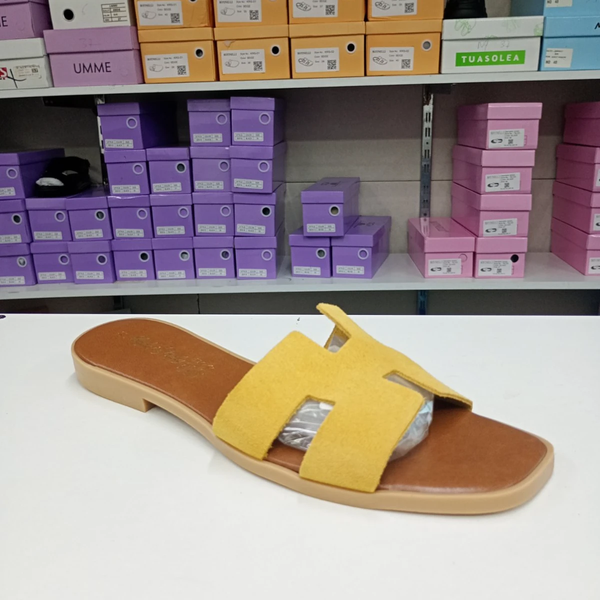 Papuci Dama 100 H Galben