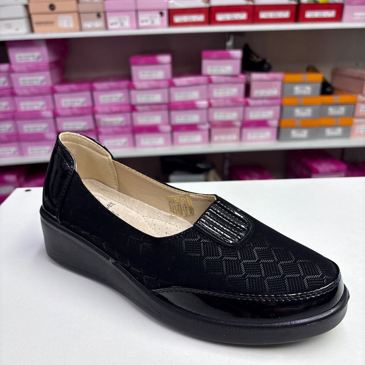 Pantofi Dama 150 3912 Comozi, Negri, Fara Siret